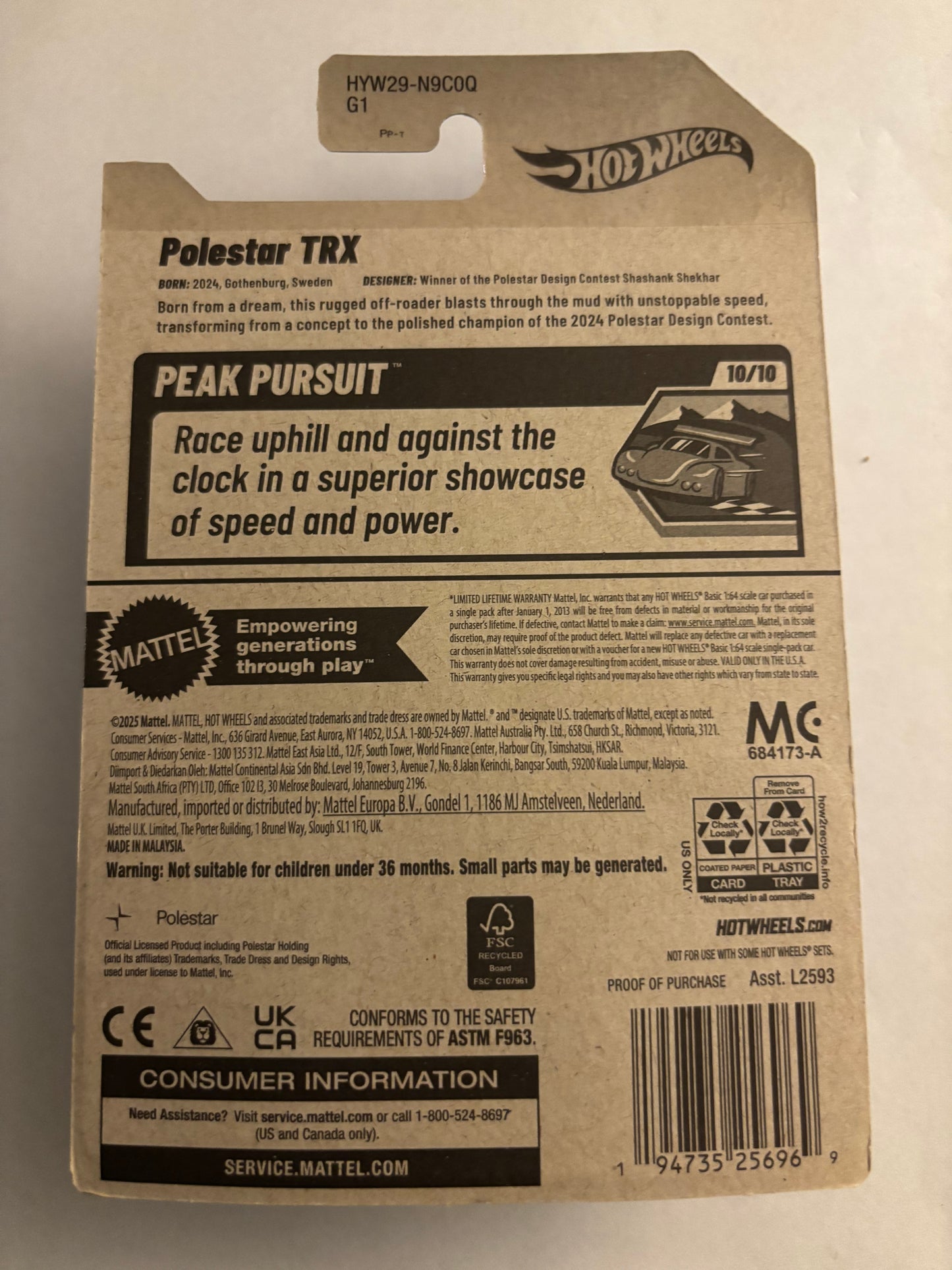 HOTWHEELS POLESTAR TRX