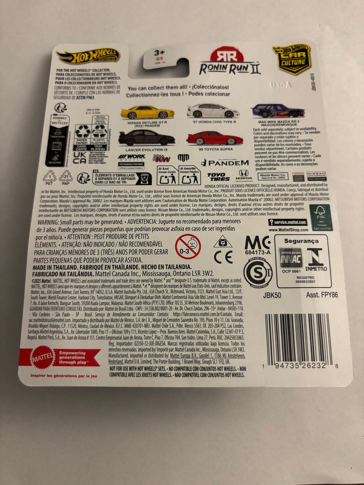 HOTWHEELS MAD MIKE MAZDA RX-3 WAGON/REMORQUE