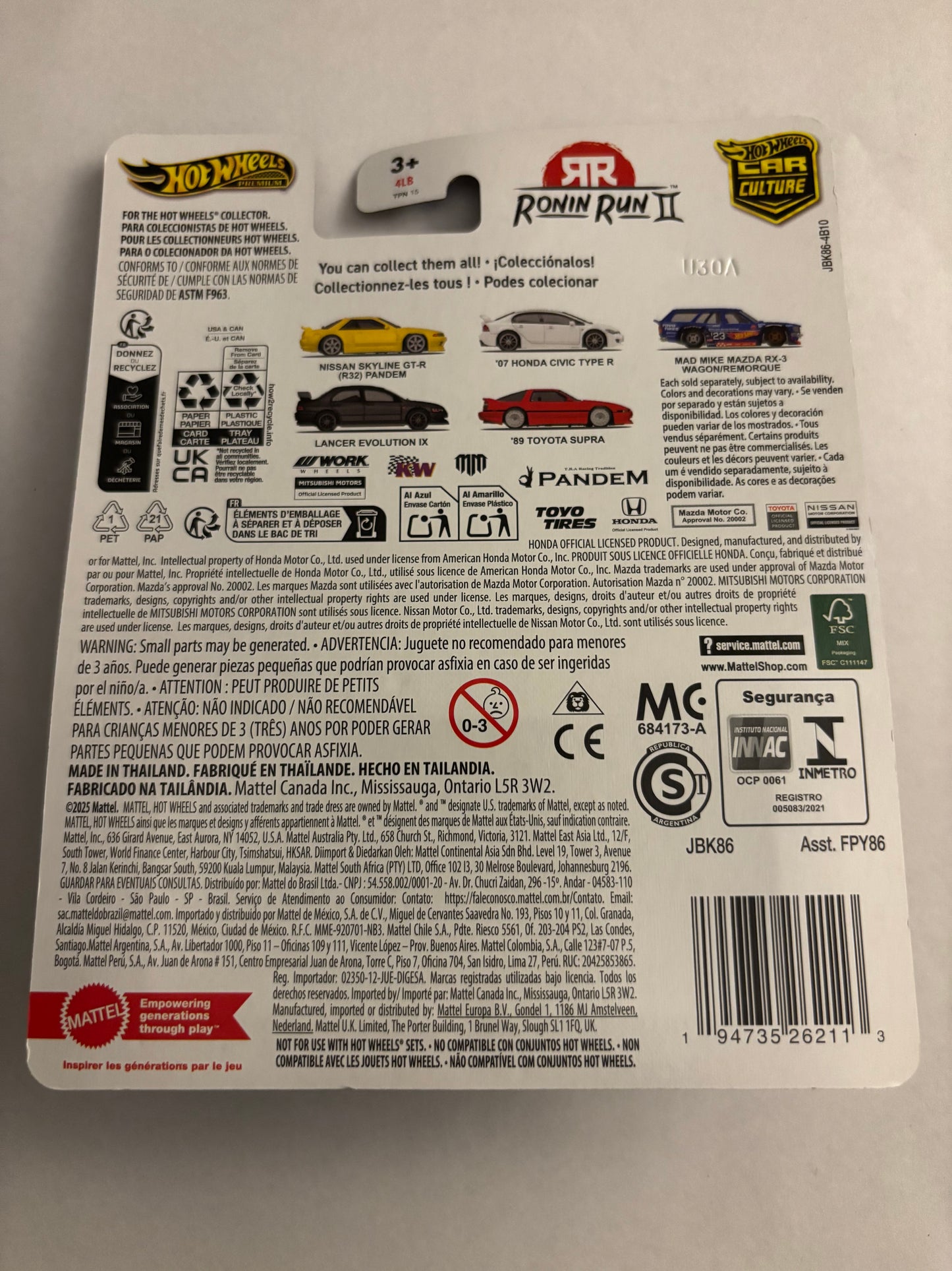 HOTWHEELS LANCER EVOLUTION IX