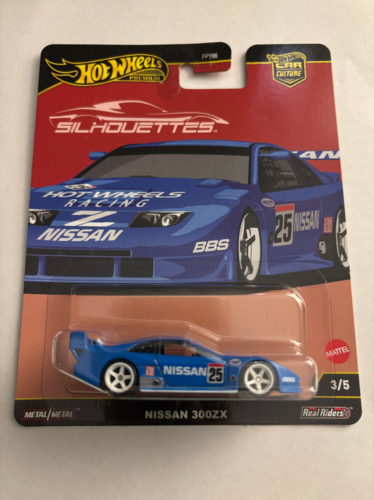 HOTWHEELS NISSAN 300ZX BLUE SILHOUETTES