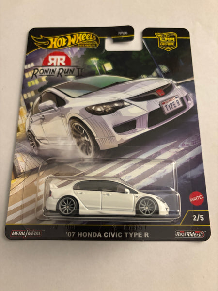 HOTWHEELS ‘07 HONDA CIVIC TYPE R WHITE